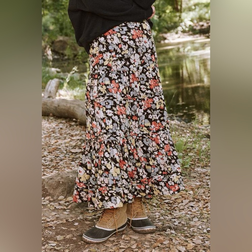 NWT THE GREAT. The Grove Maxi Skirt